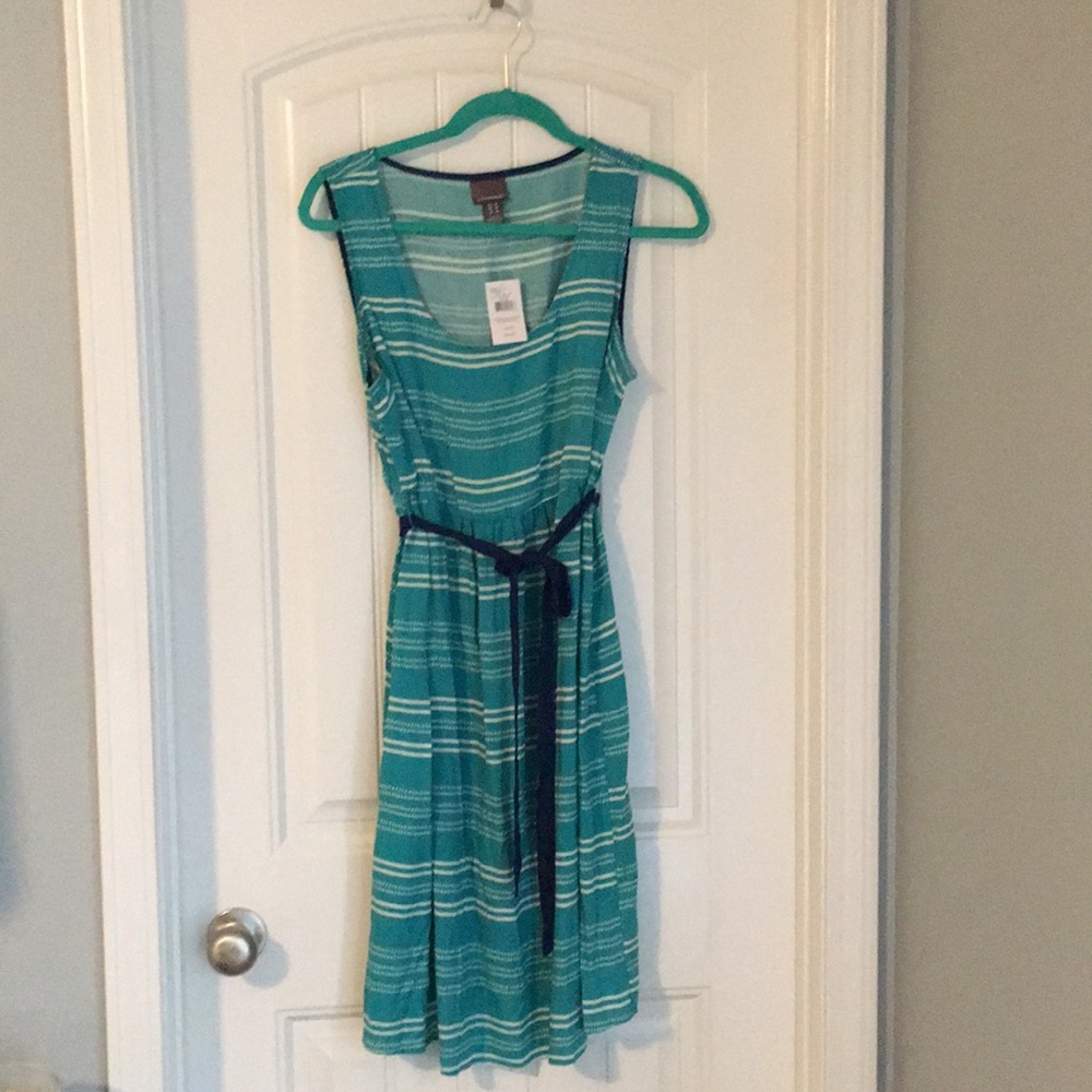 NWT Blue striped maternity dress